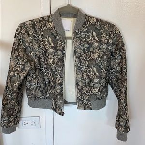 Floral bomber jacket